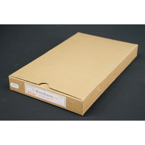 224 - Six boxed Britains metal figure sets to include 5289 The Royal Marines, 5196 The Pipes & Drums Of Th... 