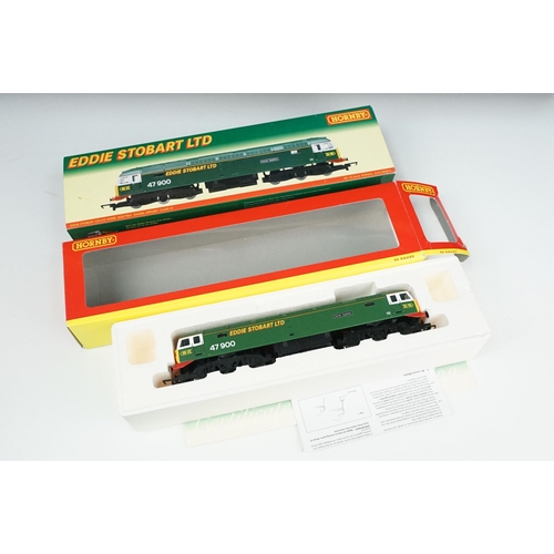 30 - Boxed Hornby OO gauge R2433 Eddie Stobart Co-Co Diesel Electric Class 47 Locomotive Daniel Appleby, ... 