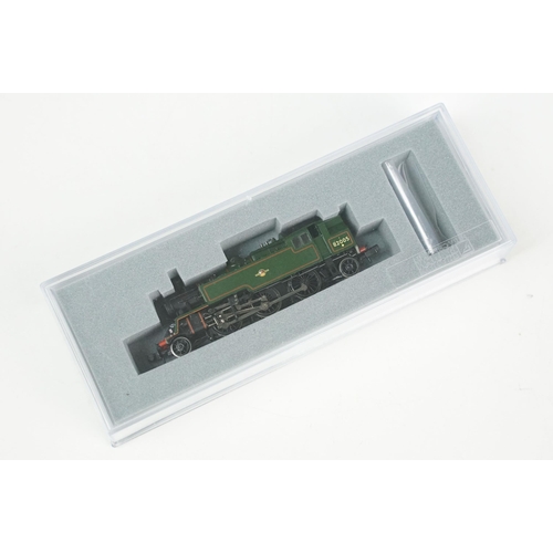 42 - Four cased Graham Farish N gauge locomotives to include Deltic, D2239 BR, 08585 Freightliner and 2-6... 