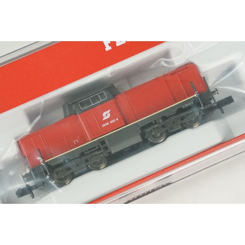 46 - Four cased Fleischmann N gauge locomotives to include Piccolo 7319, 734001, 4-6-2 in black livery & ... 