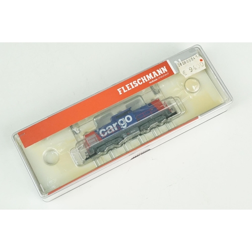 48 - Three cased Fleischmann N gauge locomotives to include 721102, 717471 & 737203