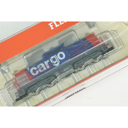 48 - Three cased Fleischmann N gauge locomotives to include 721102, 717471 & 737203