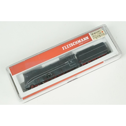 48 - Three cased Fleischmann N gauge locomotives to include 721102, 717471 & 737203