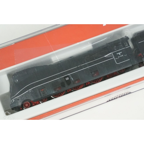 48 - Three cased Fleischmann N gauge locomotives to include 721102, 717471 & 737203