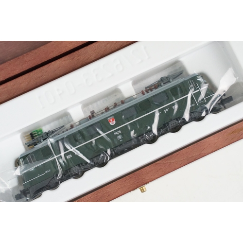 49 - Boxed Fleischmann N gauge 737204 Jubulaumslok Reihe Ae 6/6 der SBB als Kantonslok locomotive