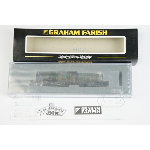 5 - Three cased / boxed Graham Farish N gauge locomotives to include 372002 Hall Class 4965 Rood Ashton ... 