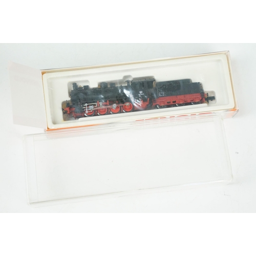 50 - Four cased Arnold N gauge locomotives to include HN2017, HN2136, 2532 & 2715