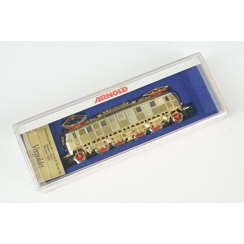 50 - Four cased Arnold N gauge locomotives to include HN2017, HN2136, 2532 & 2715