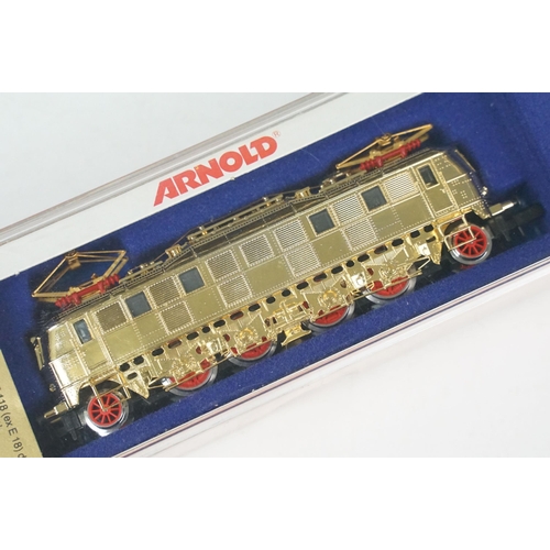 50 - Four cased Arnold N gauge locomotives to include HN2017, HN2136, 2532 & 2715