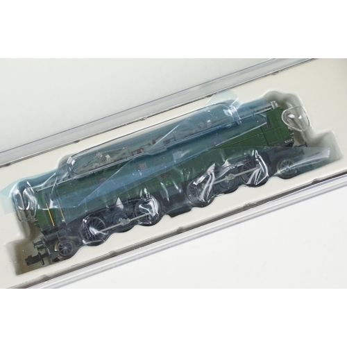 52 - Four cased / boxed N gauge locomotives to include 2 x Kato (K11604 SBB CFF Re 4/4 I & KAC-13709-11 S... 