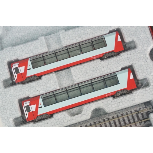 53 - Three boxed Arnold N gauge rolling stock sets to include 0440, 0152 Circus Wagen and HN6019 Bierwage... 