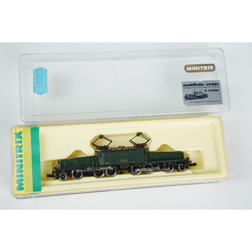 54 - Five boxed / cased N gauge locomotives to include 3 x Minitrix (12269, 13014 & 1w926) and 2 x Hornby... 