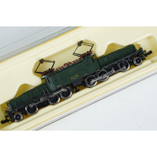 54 - Five boxed / cased N gauge locomotives to include 3 x Minitrix (12269, 13014 & 1w926) and 2 x Hornby... 