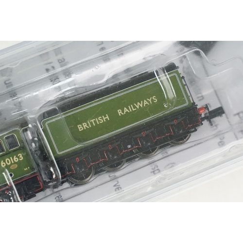 55 - Three boxed / cased Graham Farish by Bachmann N gauge locomotives to include 372-800 Class A1 60163 ... 