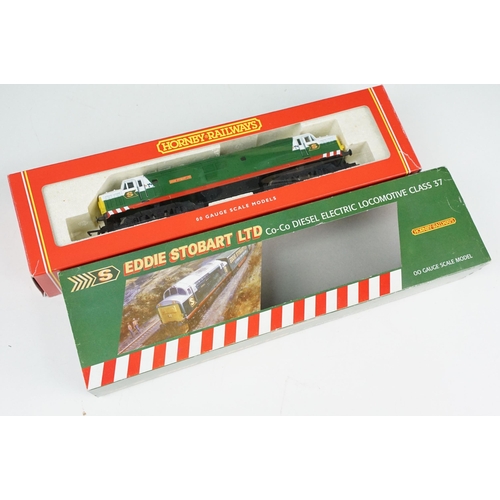 60 - Two boxed Hornby OO gauge Eddie Stobart locomotives to include R2507 Eddie Stobart 0-4-0 Industrial ... 