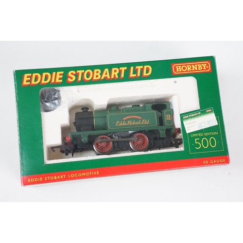 60 - Two boxed Hornby OO gauge Eddie Stobart locomotives to include R2507 Eddie Stobart 0-4-0 Industrial ... 