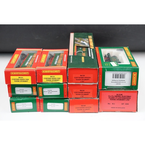 60 - Two boxed Hornby OO gauge Eddie Stobart locomotives to include R2507 Eddie Stobart 0-4-0 Industrial ... 