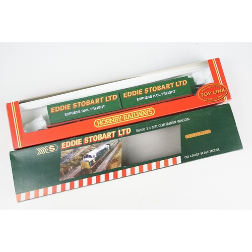 60 - Two boxed Hornby OO gauge Eddie Stobart locomotives to include R2507 Eddie Stobart 0-4-0 Industrial ... 