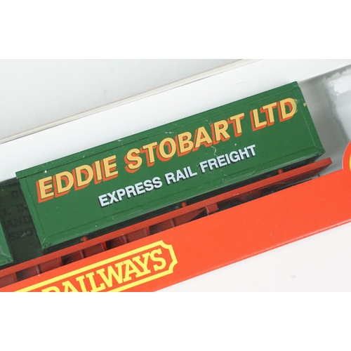 60 - Two boxed Hornby OO gauge Eddie Stobart locomotives to include R2507 Eddie Stobart 0-4-0 Industrial ... 