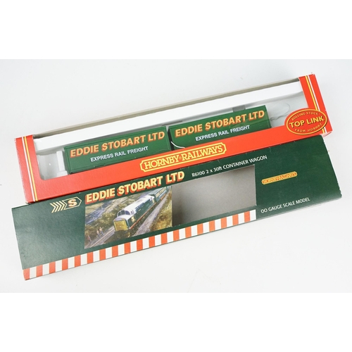 60 - Two boxed Hornby OO gauge Eddie Stobart locomotives to include R2507 Eddie Stobart 0-4-0 Industrial ... 