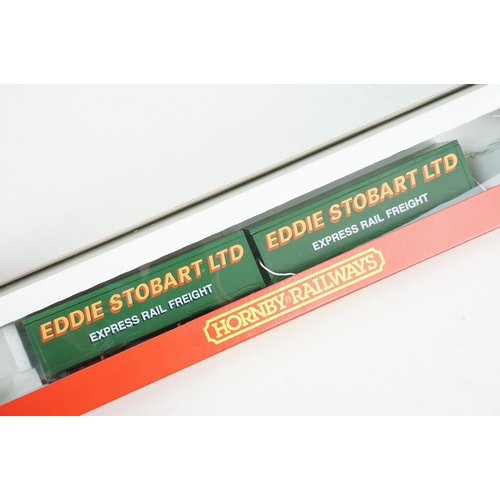 60 - Two boxed Hornby OO gauge Eddie Stobart locomotives to include R2507 Eddie Stobart 0-4-0 Industrial ... 