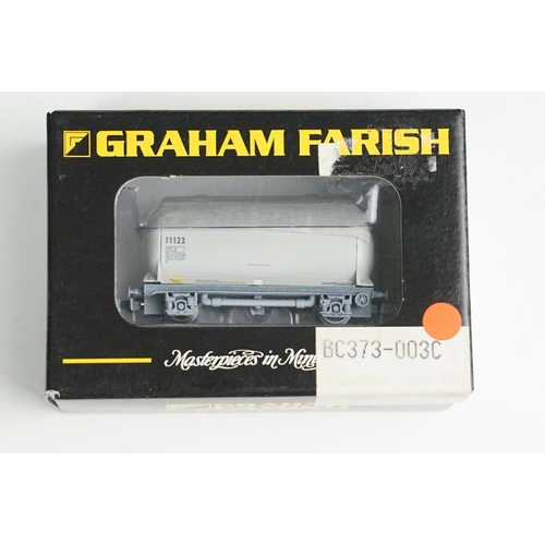 61 - 30 Boxed Graham Farish N gauge items of rolling stock to include 374-061 MK1 SK Corridor Second Coac... 