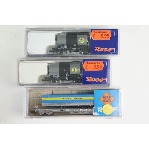 63 - Nine N gauge locomotives featuring Fleischmann 4-6-0 DB black with tender, Kato 644 RB, Arnold 2-10-... 