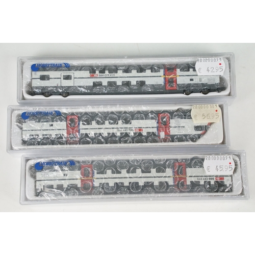 65 - Boxed / cased HobbyTrain N gauge H23562 Robel TM 235 BLS plus 6 x cased HobbyTrain items of rolling ... 