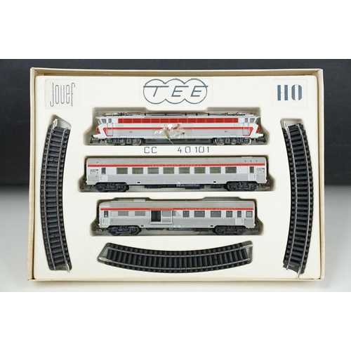 68 - Two boxed Jouef HO gauge train sets to include Ref 755E Thionville Traffic and Ref 756E TEE Trans Eu... 