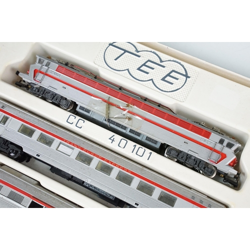 68 - Two boxed Jouef HO gauge train sets to include Ref 755E Thionville Traffic and Ref 756E TEE Trans Eu... 