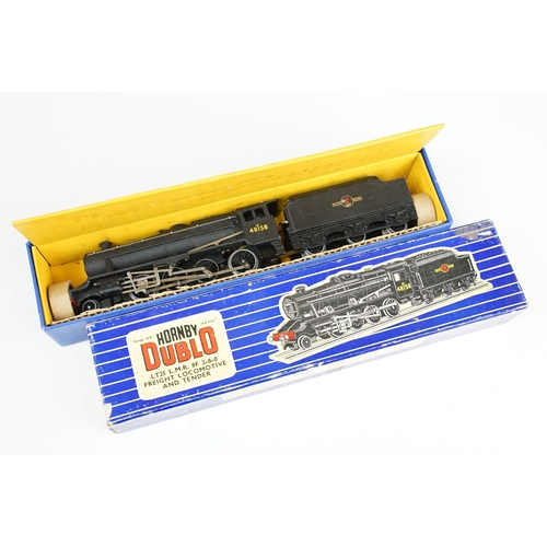 74 - Three boxed Hornby Dublo locomotives to include EDLT20 Bristol Castle (box lid missing an end flap a... 