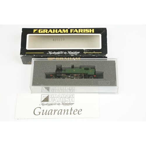 8 - Three cased / boxed Graham Farish N gauge locomotives to include 371979 61XX Prairie Tank 6169 GWR g... 