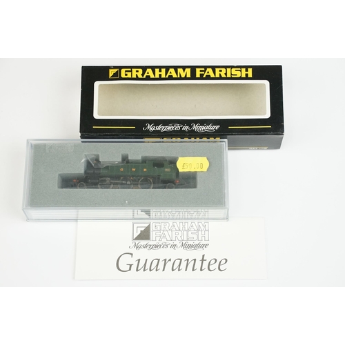 8 - Three cased / boxed Graham Farish N gauge locomotives to include 371979 61XX Prairie Tank 6169 GWR g... 