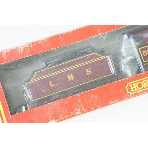 82 - Five boxed Hornby OO gauge locomotives to include R099 LNER A4 Class Loco Silver Fox, R330 BR 2-10-0... 