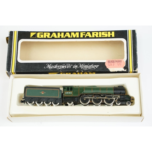 9 - Boxed Graham Farish N gauge No 8143 3 Car 57ft Diesel Motor Unit Class 101 DMBS Motorised TS & DMC B... 