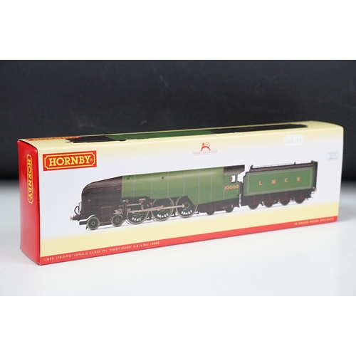 90 - Boxed Hornby OO gauge R3842 LNER (Promotional) Class W1 Hush Hush 4-6-4 No 10000 locomotive