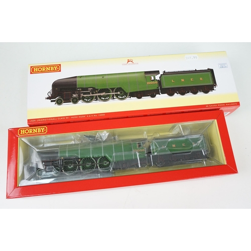 90 - Boxed Hornby OO gauge R3842 LNER (Promotional) Class W1 Hush Hush 4-6-4 No 10000 locomotive