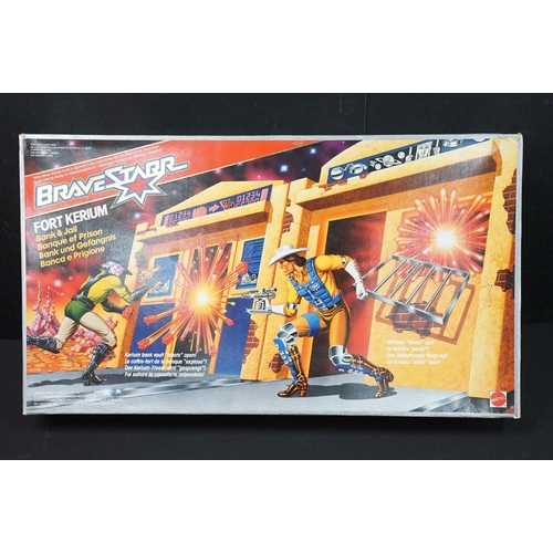 1542 - Bravestarr - Sealed boxed Mattel Bravestarr 3145 Fort Kerium Bank & Jail play set, box vg condition