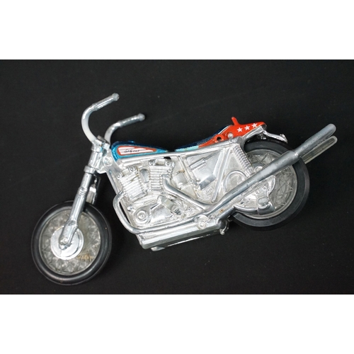 1544 - Boxed Ideal Evel Knievel Stunt Cycle and Gyro Powered Motor, model No. 3407-4, complete with Evel Kn... 