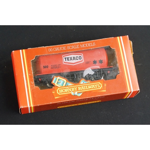 156 - 26 Boxed Hornby OO gauge items of rolling stock to include R4230 LMS Standard Period 3 Corridor 3rd ... 