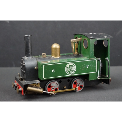 181A - Ltd edn Mamod O gauge 0-4-0 Severn Valley Railway SV1 locomotive in green, some paint wear