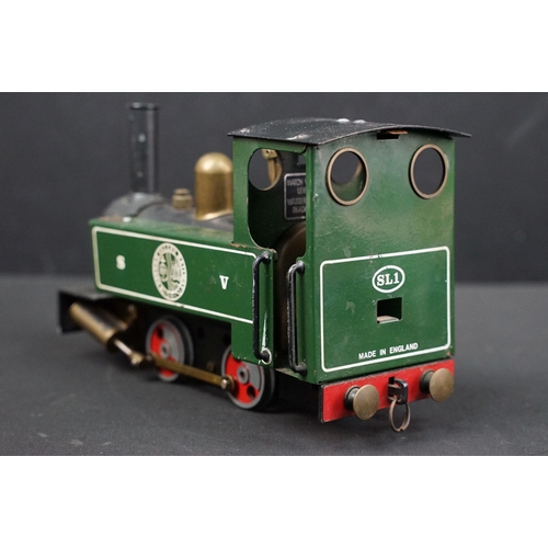 181A - Ltd edn Mamod O gauge 0-4-0 Severn Valley Railway SV1 locomotive in green, some paint wear