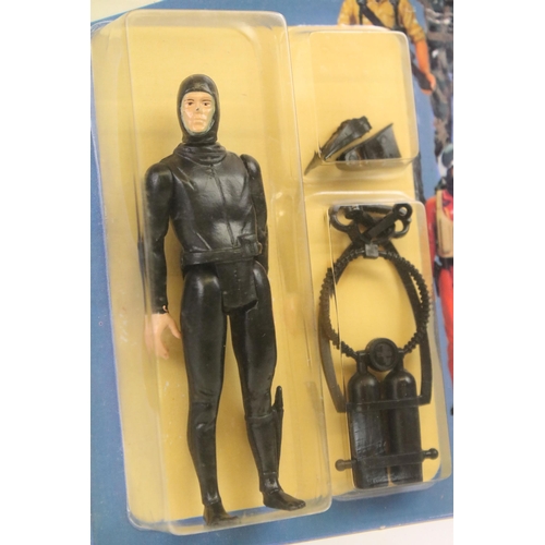 1536 - Action Man - Four carded Palitoy Action Force figures to include SAS Frogman (excellent bubble with ... 