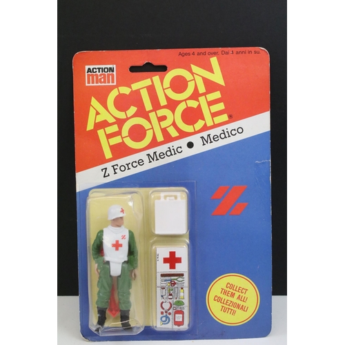 1536 - Action Man - Four carded Palitoy Action Force figures to include SAS Frogman (excellent bubble with ... 