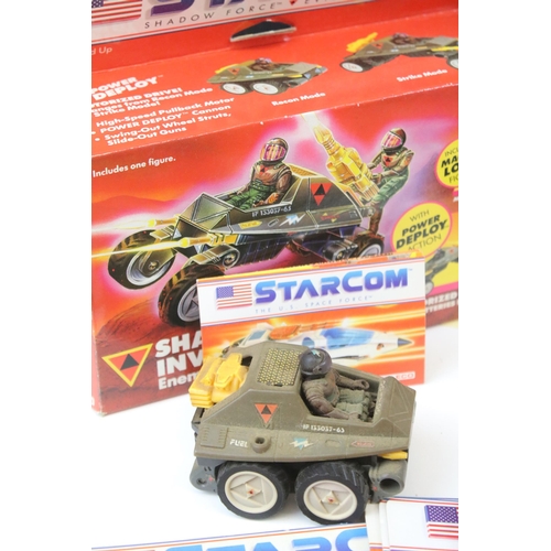 1540 - Collection Coleco Starcom figures / vehicles to include 1 x boxed Shadow Parasite (complete with ins... 