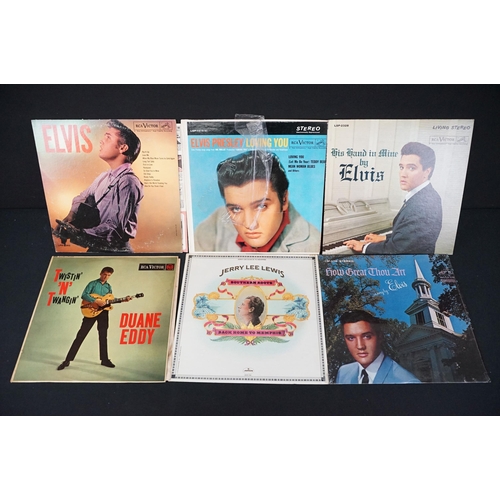 208 - Vinyl - 45 Rock & Roll / Rockabilly LPs and 1 box set featuring mainly US pressings and including or... 