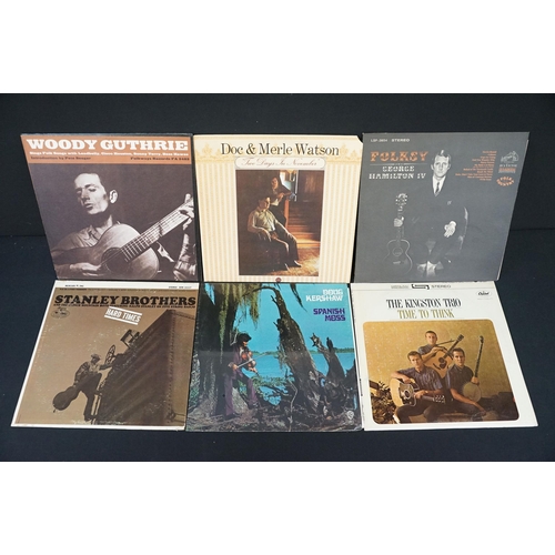 211 - Vinyl - Over 70 US pressing folk / folk rock LPs featuring demos / promos to include Pete Seeger, Ti... 