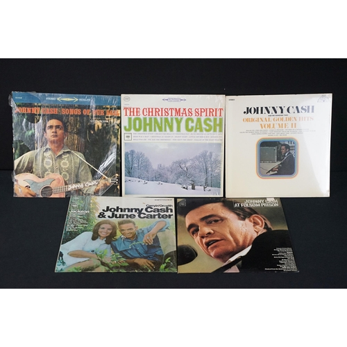 216 - Vinyl - 30 Johnny Cash 1950s / 1960s US pressing LPs featuring 7 original Sun Records pressings and ... 