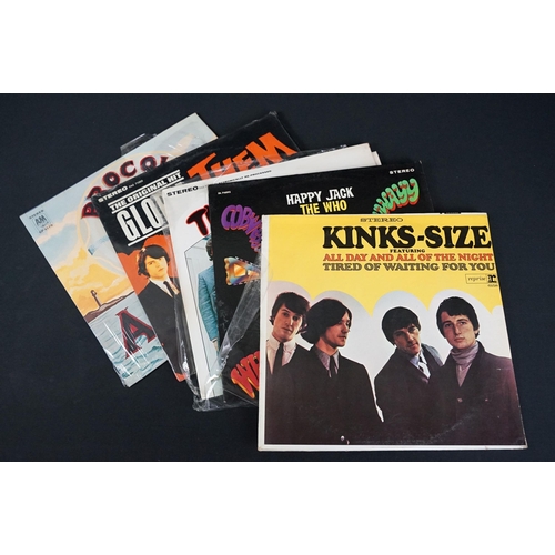 220 - Vinyl - 20 US pressing LPs by UK artists to include The Kinks x 5, The Who, Them x 2, Procul Harum, ... 