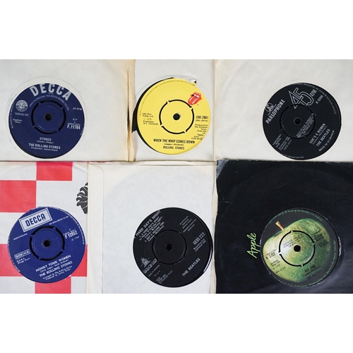 334 - Vinyl - 29 The Beatles and The Rolling Stones and related 7” singles and EP’s including foreign pres... 